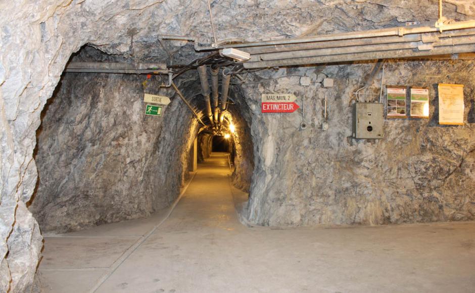 fortress of Saint Maurice tunnels underground