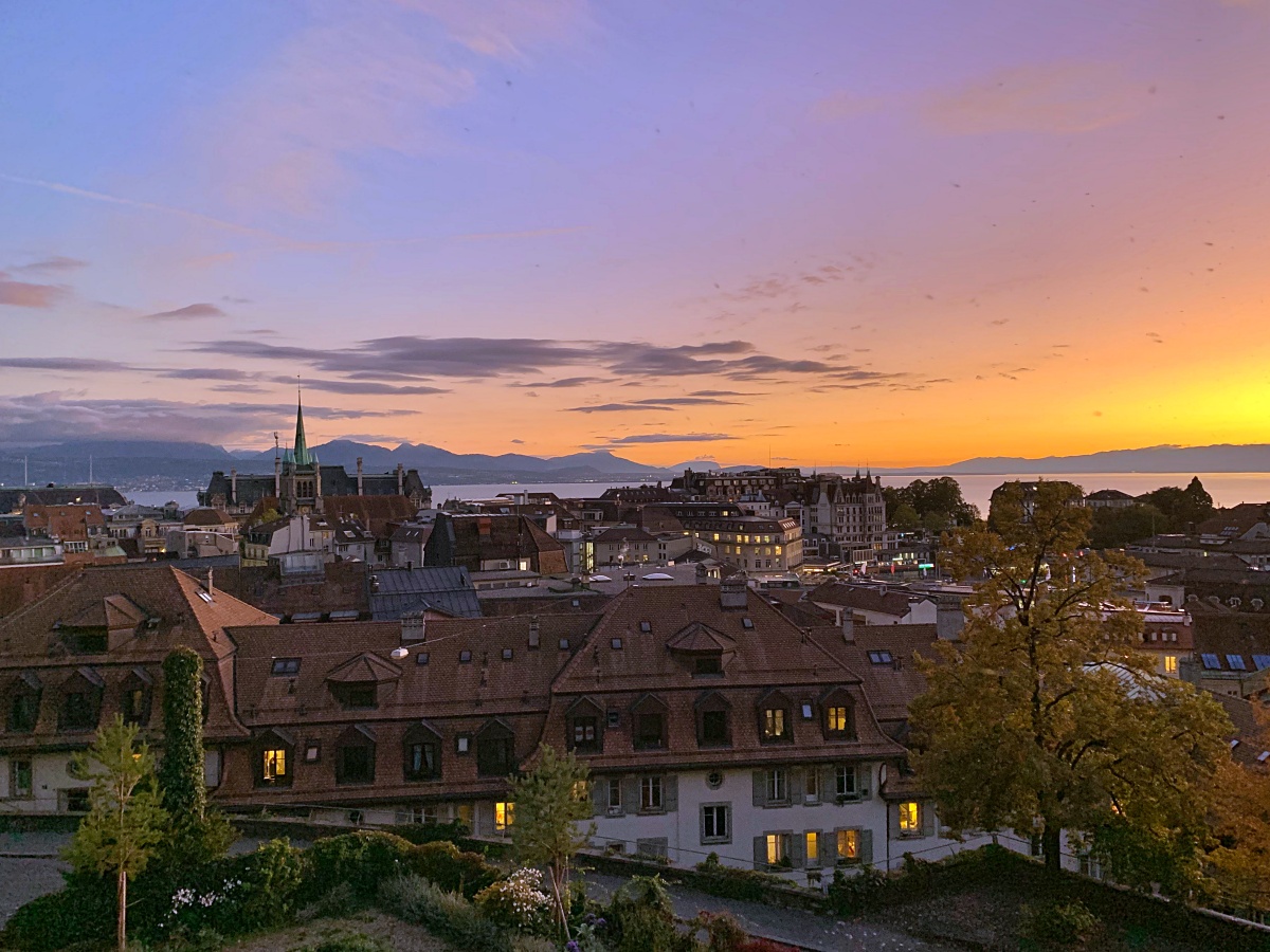 Lausanne sunset