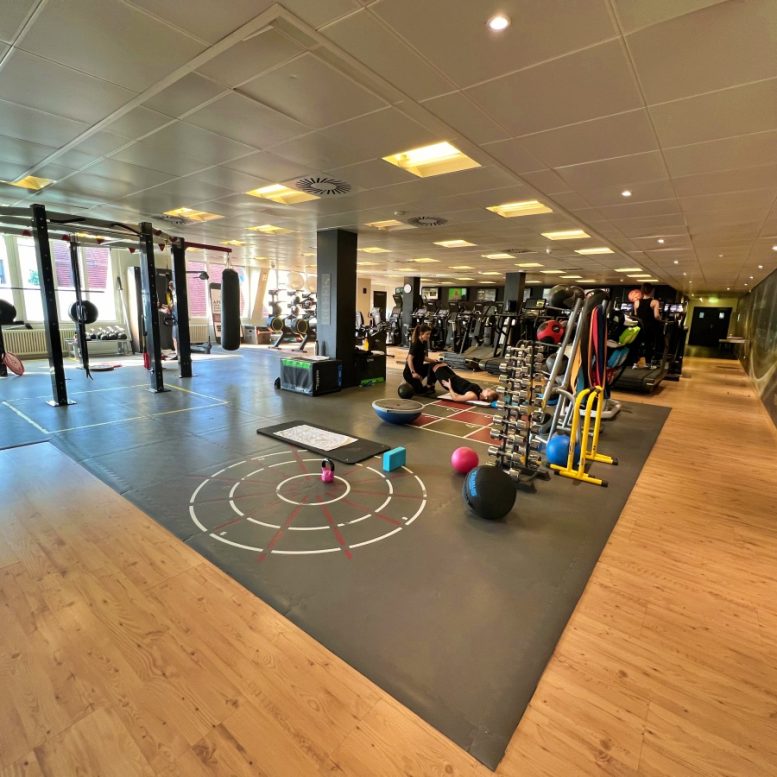 Interior of Holmes Place gym Lausanne
