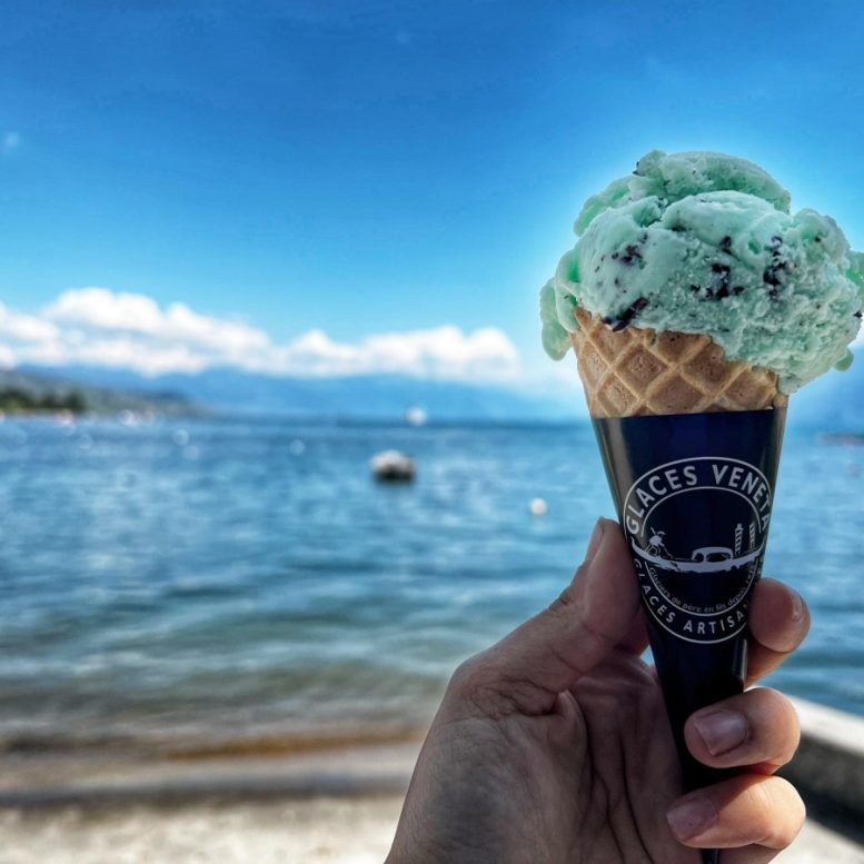 ice cream in ouchy lausanne